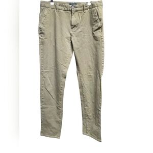 Taylrd Tech Chino Pants Taylrd Fit Olive Green Men's Size 33 X 34